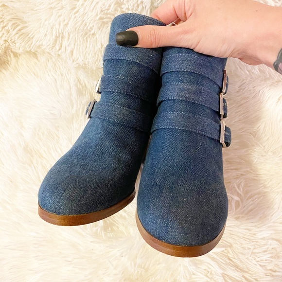 Crown Vintage Denim Booties - Great Condition - Picture 3 of 6